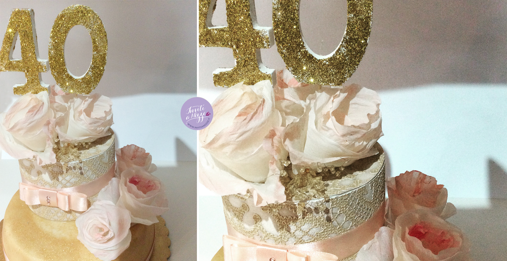 cake topper festa 40 anni