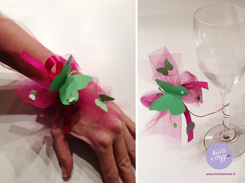 bracciale farfalla segnaposto farfalla