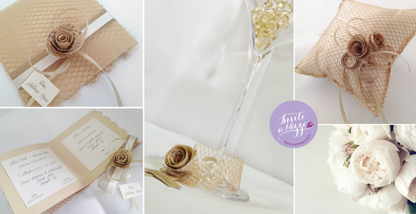 coordinato matrimonio color oro