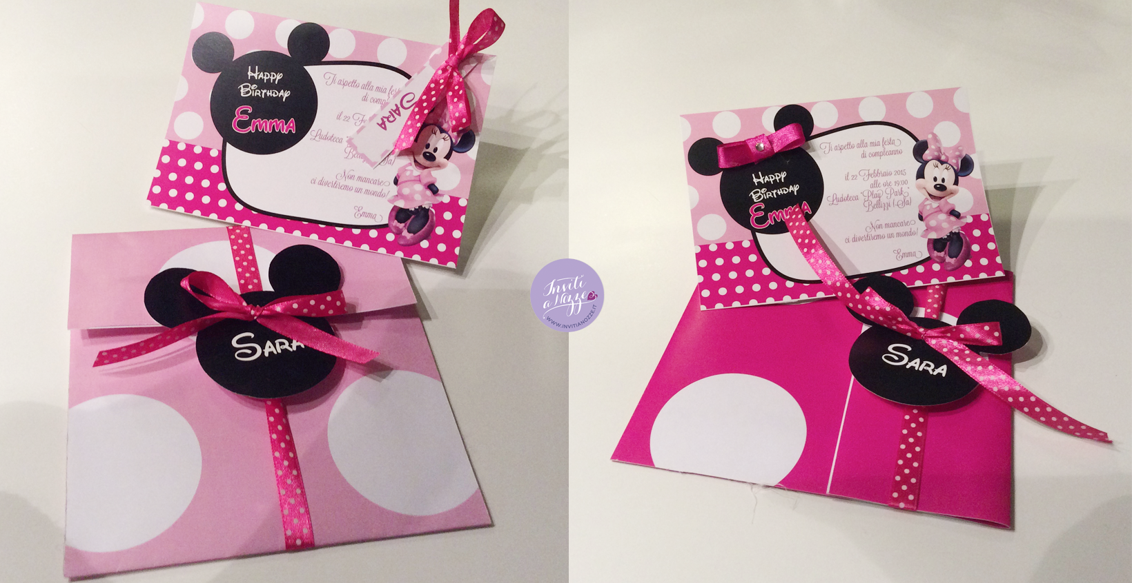 compleanno minnie bustina pois