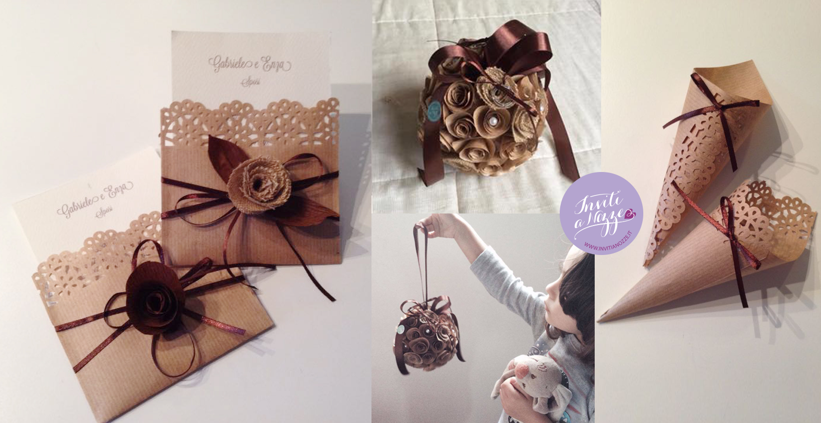 coordinato carta pane rustic chic