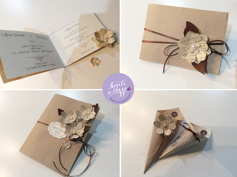 coordinato di matrimonio vintage chic