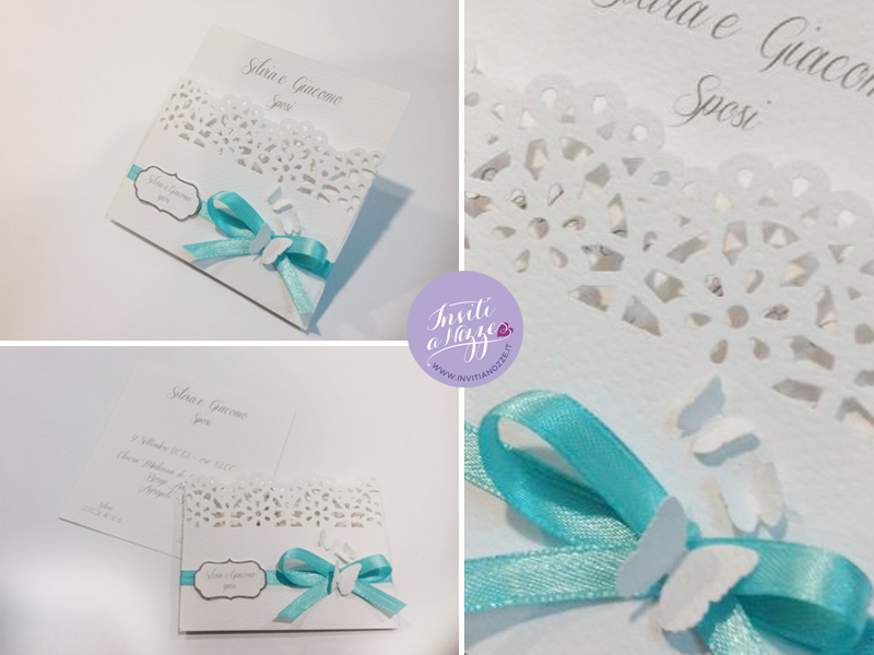 partecipazione matrimonio tiffany mezza pochette