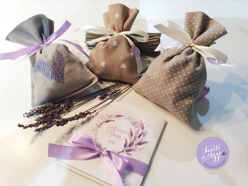 sacchetti lavanda shabby matrimonio