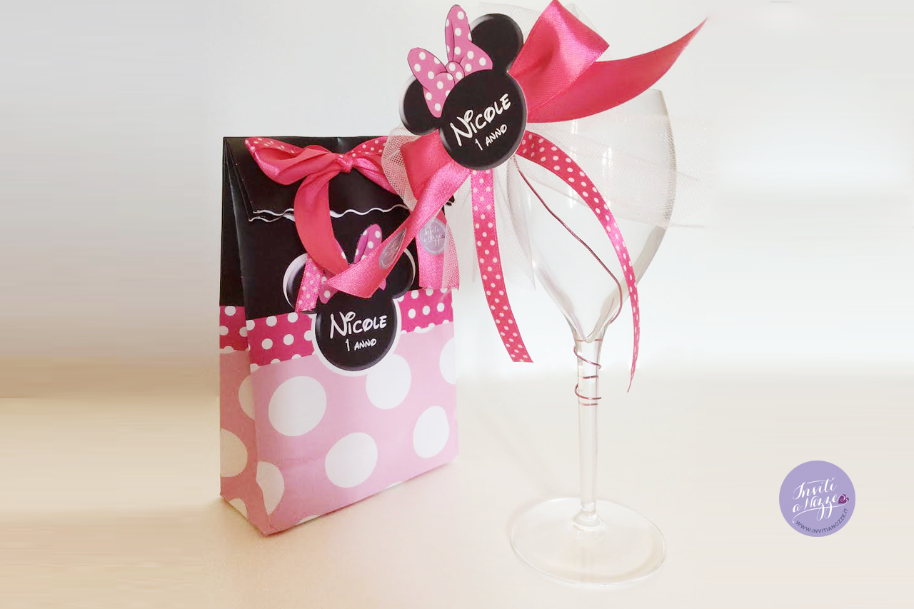 sacchetto marshmallow segnaposto minnie