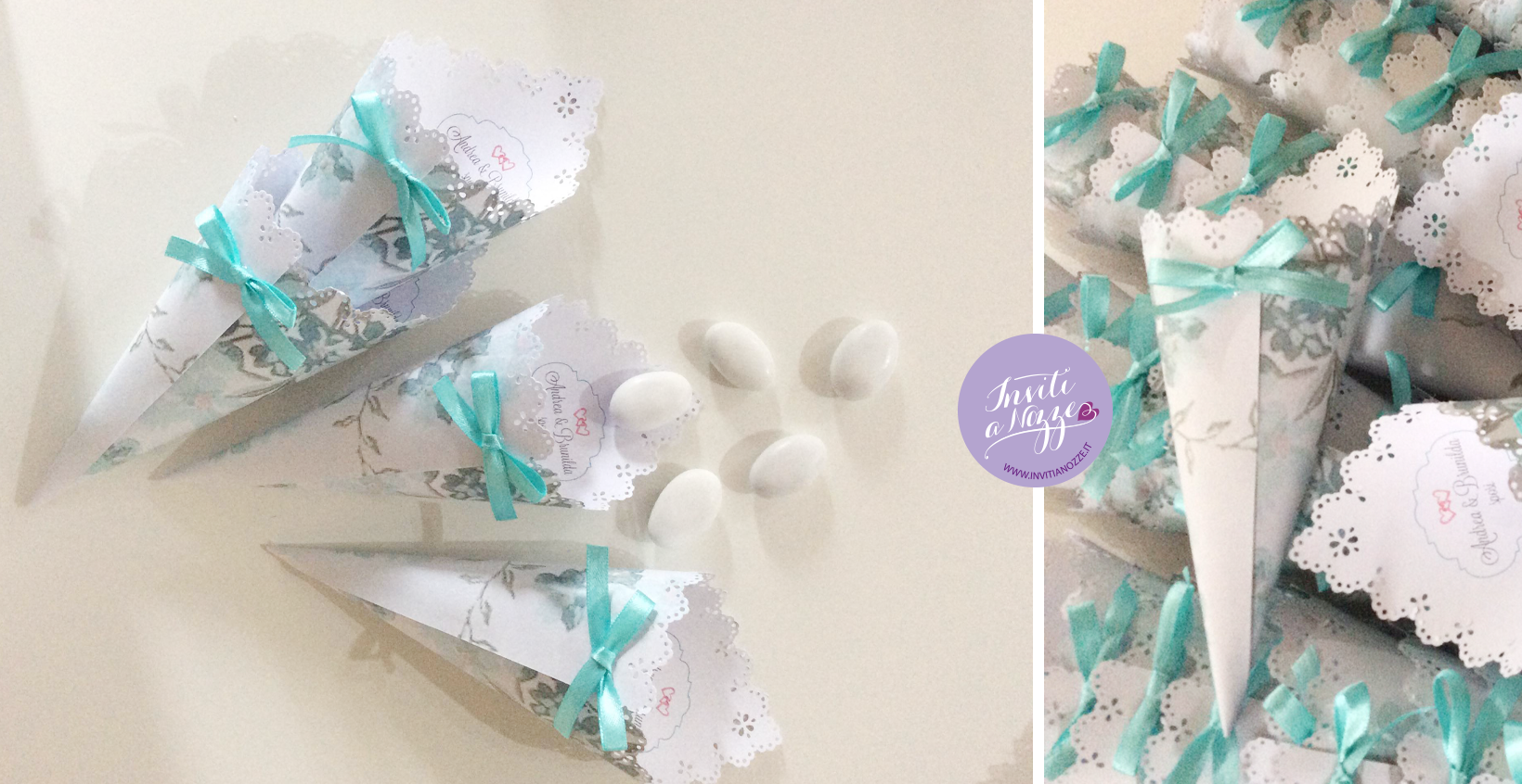 coni riso personalizzati tiffany