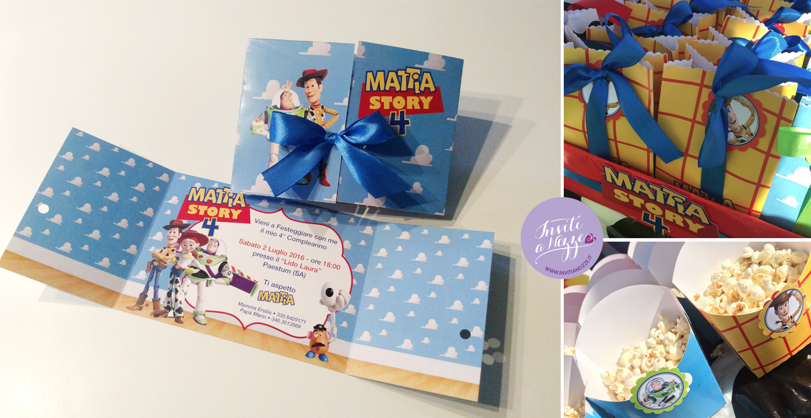 invito compleanno toy story