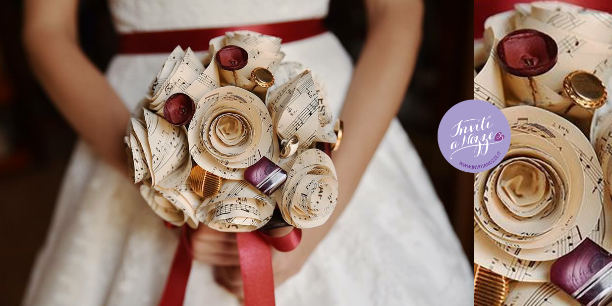 paper wedding bouquet nozze matrimonio fiori carta