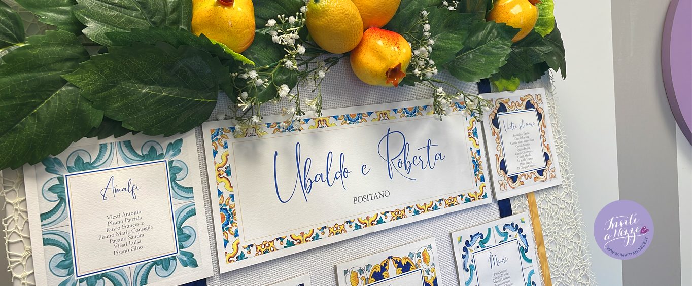 Tableau mariage tema Vietri