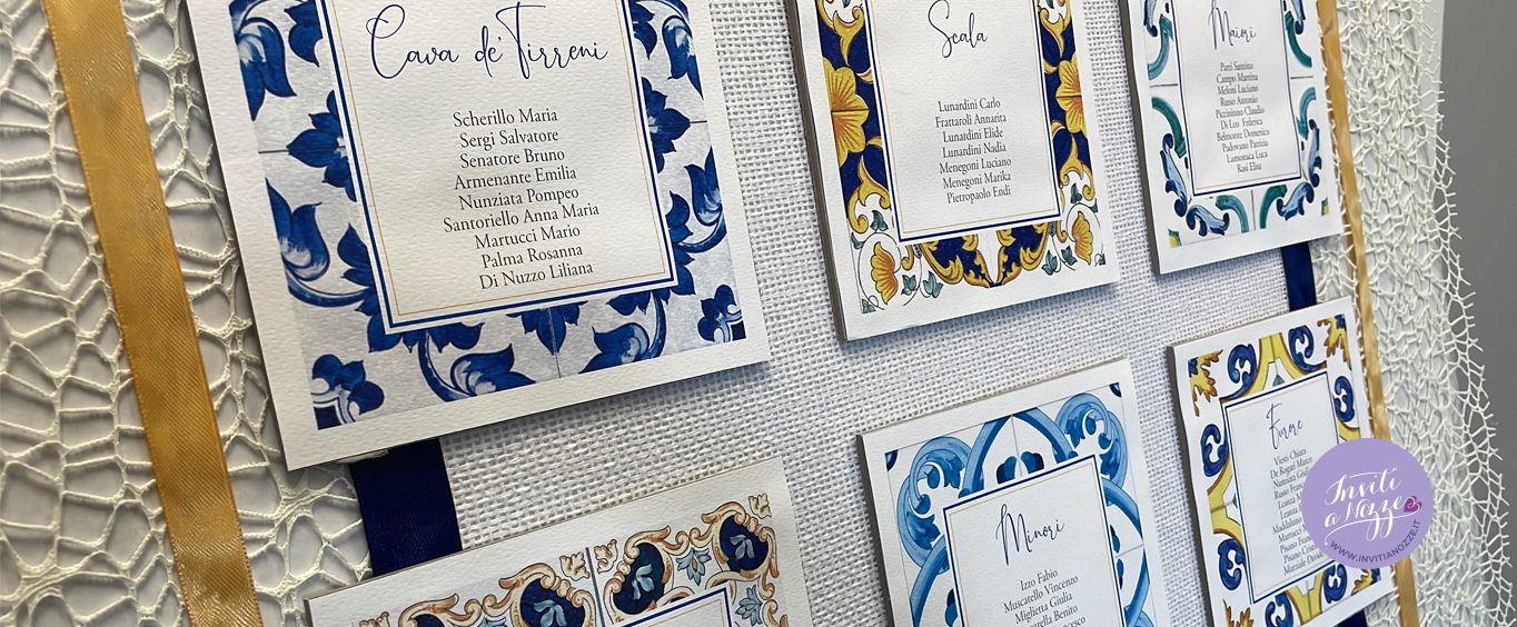 Tableau mariage tema Vietri