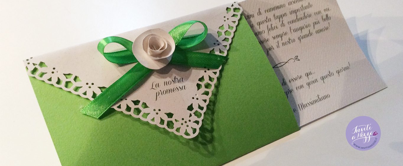 Biglietto ringraziamento promessa matrimonio