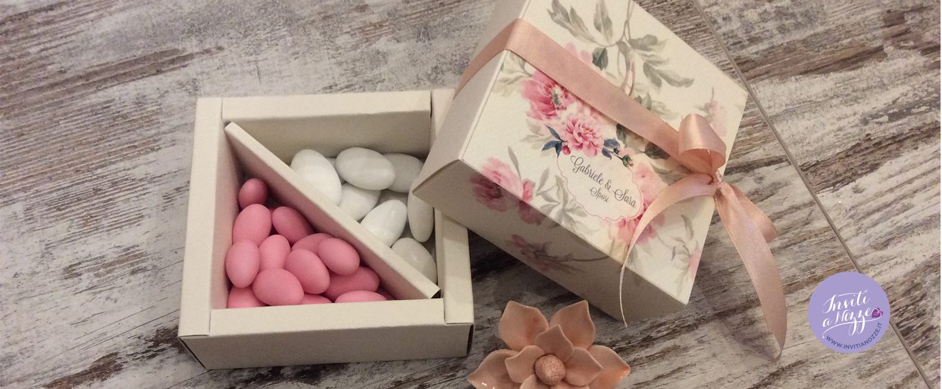 Box degustazione confetti vintage