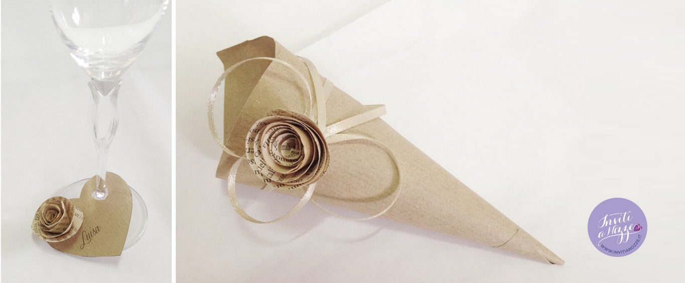 partecipazione vintage rustic