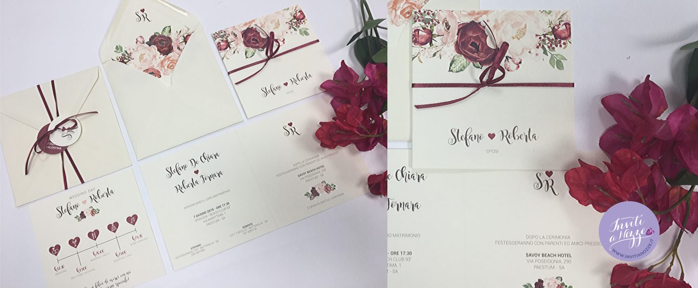 coordinato matrimonio color marsala