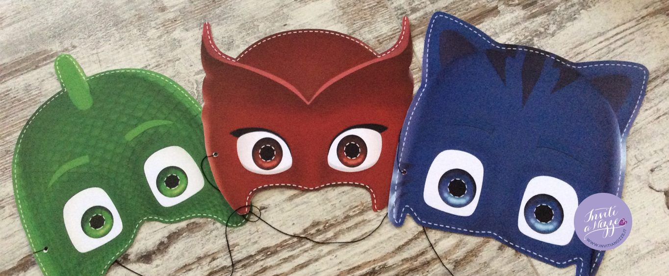 invito compleanno pj mask