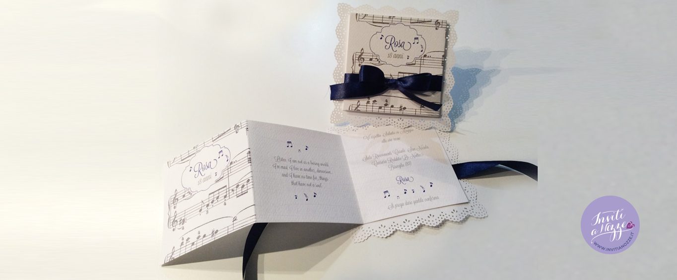 invito compleanno tema musica