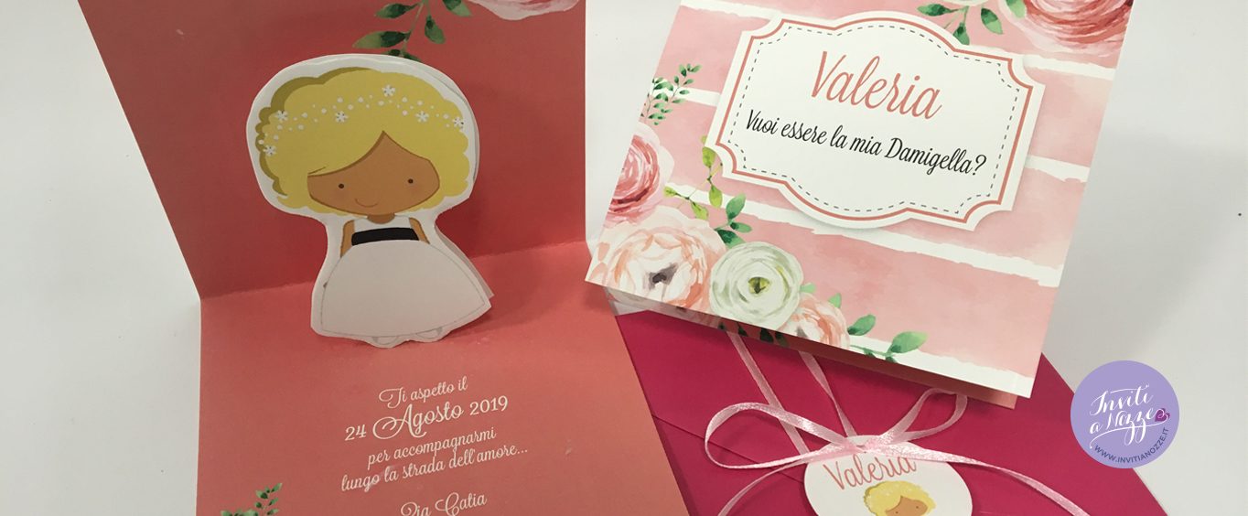 Invito vuoi essere la mia damigella/pagetto?