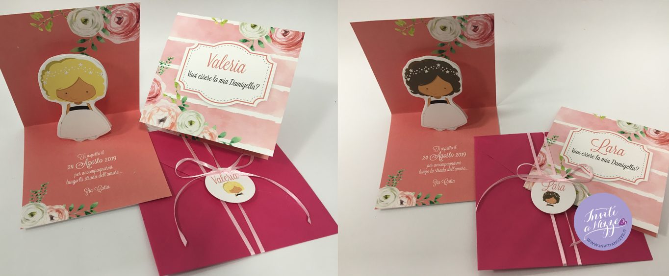 Invito vuoi essere la mia damigella/pagetto?