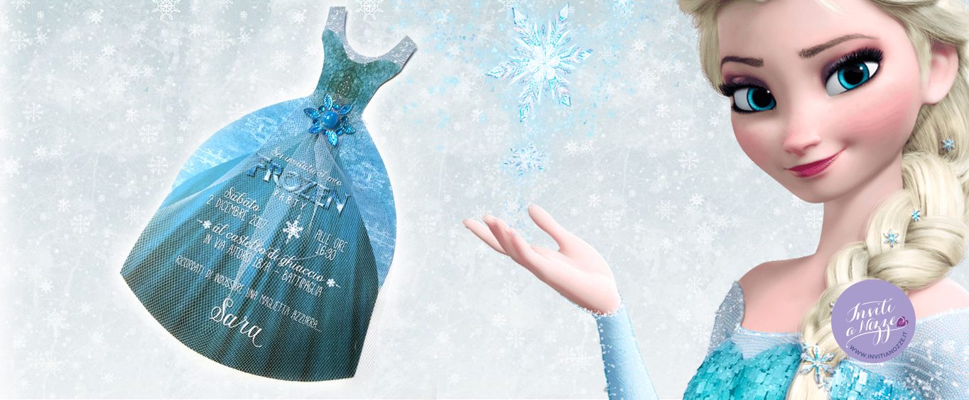 Invito compleanno Frozen Elsa