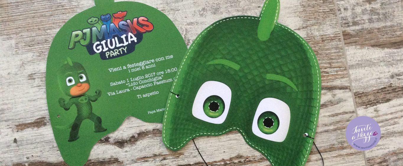 invito compleanno pj mask