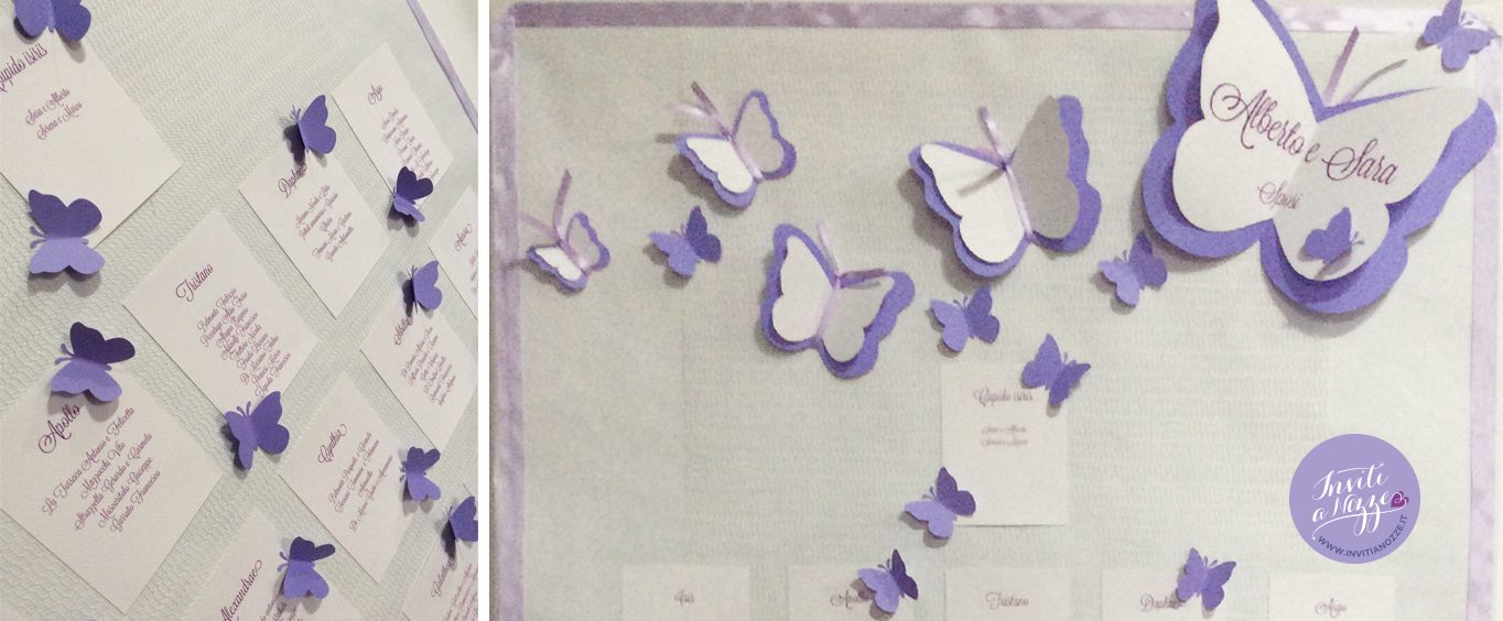 tableau mariage farfalle grandi
